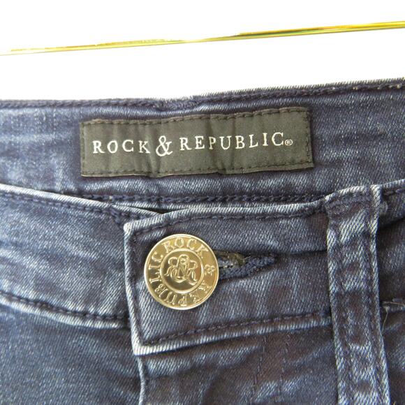 Rock & Republic Berlin Studded Skinny Jeans Size 4 - Picture 3 of 13